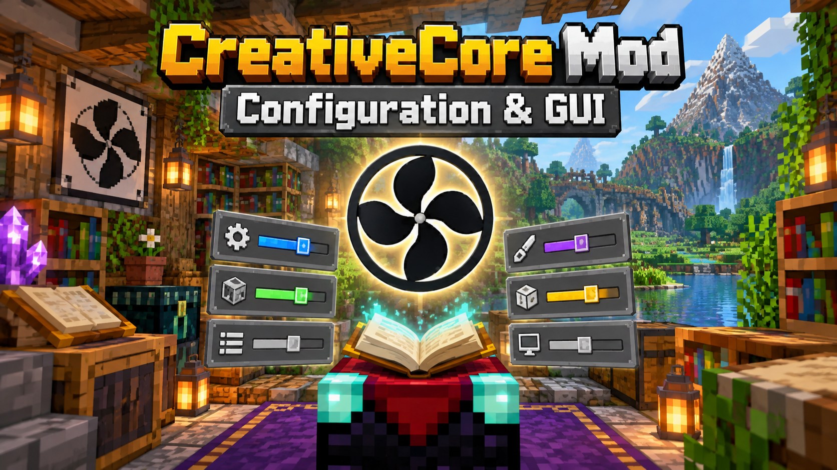 CreativeCore Mod Configuration and GUI API Explained Minecraft-style cover artwork