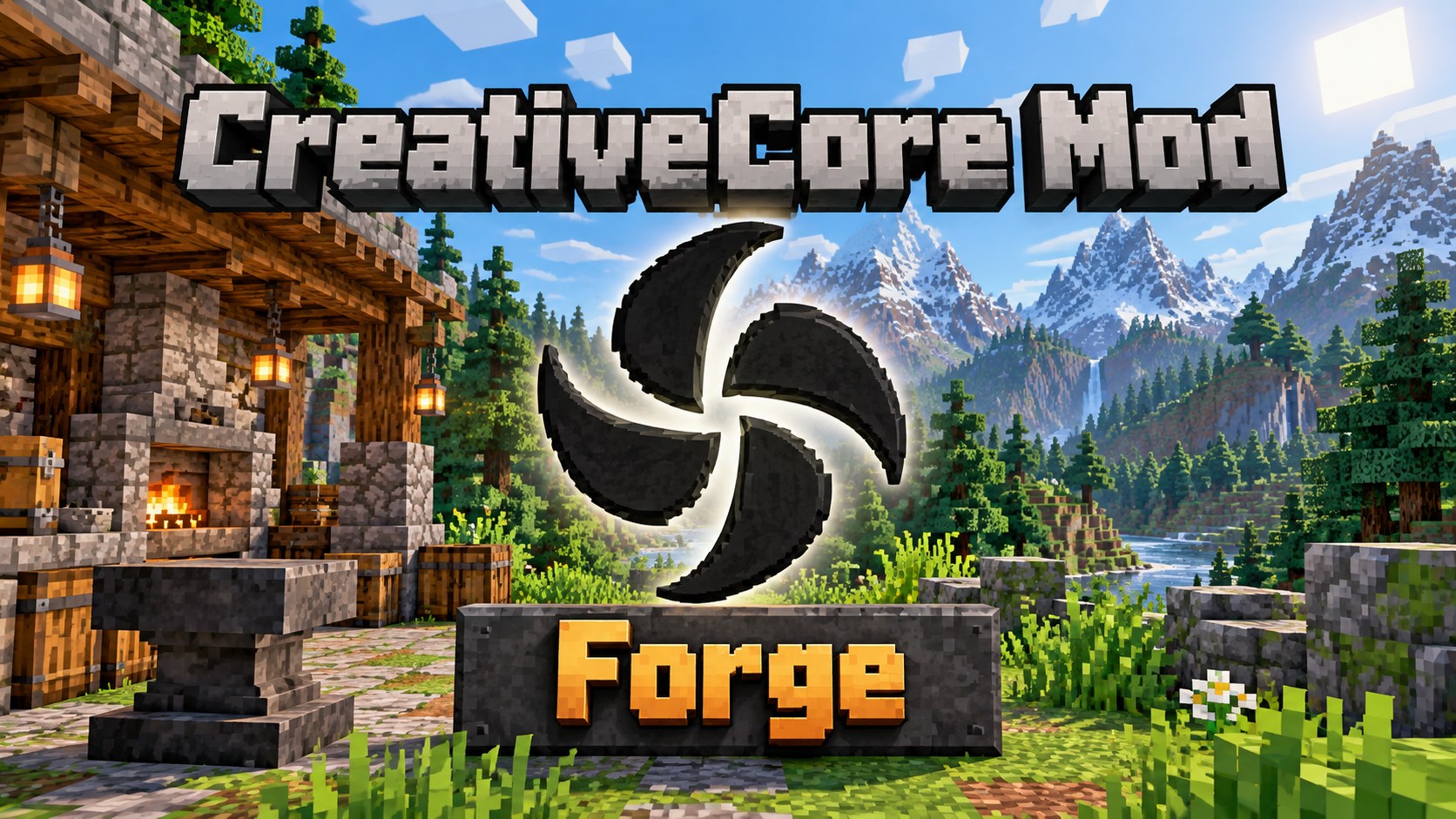CreativeCore Mod Forge: How to Choose a Matching File Minecraft-style cover artwork